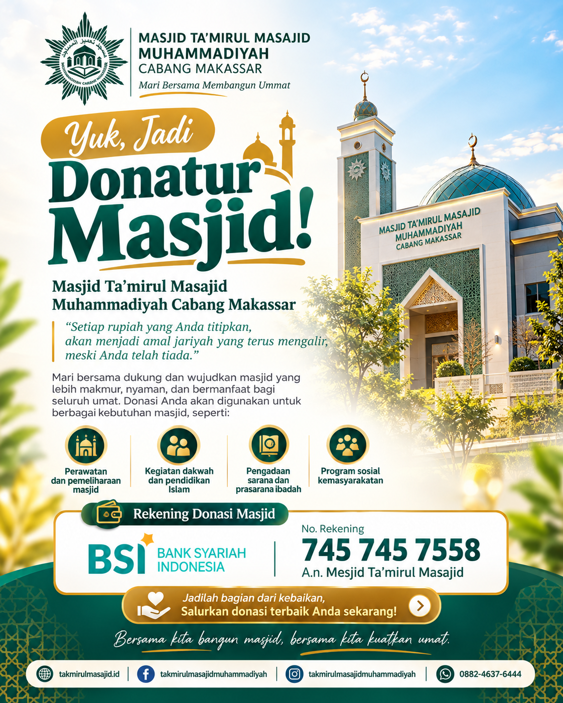 Flyer Donasi Masjid